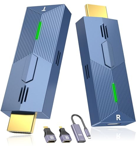 HDMI Wireless, Wireless HDMI Transmitter and Receiver, 1080P HDMI Funkübertragung für Streaming Video Audio File von, Laptop, PC/PS4 auf TV/Projektor, Streaming Video