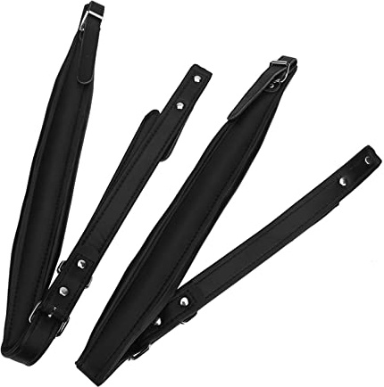 Dilwe Akkordeongurte, 4 Farben Akkordeon Schultergurte Verstellbarer, verschleißfester Akkordeongürtel für 16-120 Bass Akkordeons(schwarz)