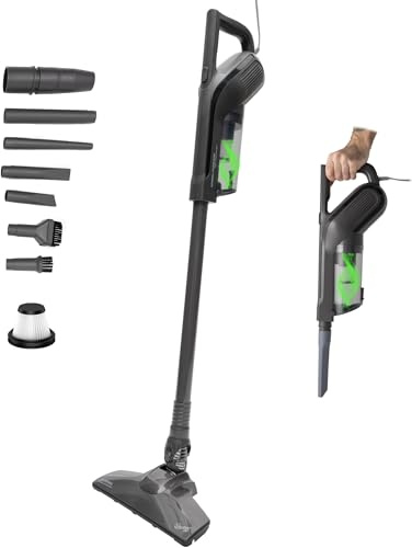 S14 Akku Staubsauger – Starker 19.5 kPa Handstaubsauger, Leichter Stabstaubsauger 1.7 kg, 650 W, 1L Staubbehälter, Kabel 5 m – Beutelloser Bodenstaubsauger für Teppich, Hartboden, Parkett & Fliesen