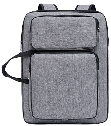 Zeichentasche A3 Zeichenplatte mit Griffen Tragetasche Malerei Skizzenblock Kinder 8K Zeichenmappen Tragbar Künstler Portfolio Verstellbar Transporttasche Multifunktionale Kunstbedarf Rucksack