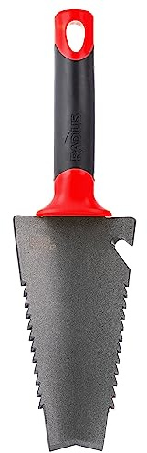 Radius Garden 16011 Root Slayer Carbon Stahl Hand Schaufel rot