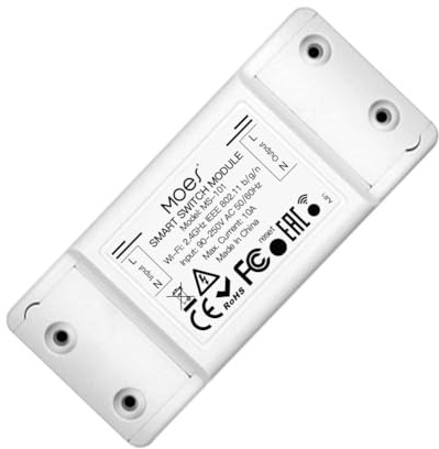 MOES Tuya WLAN Intelligentes Lichtschalter Modul Universal Breaker, Smart Timer WiFi Wireless Fernbedienung, Funktioniert mit Alexa Echo/Google Home, Smart Life App Smart Home