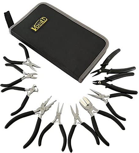 vouiu 10-teiliges Schmuckzangen-Set, Schmuckherstellungswerkzeuge
