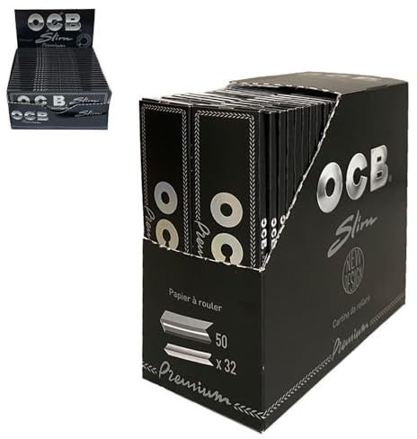 Papers 2000 OCB Premium Slim - 50 Heftchen - 32 Blatt - Langes Papier