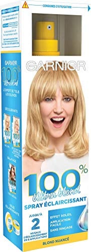 Garnier 100% Ultra Blond Aufhellungsspray, natürlich & progressiv, Strähnen-Effekte, Sonnenkristall, 125 ml