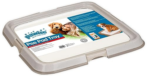 PAWISE Hundetraining Pad Halter Tablett, Indoor Welpen Töpfchen Pee Pad Boden Tablett, 23,5 x 23,5 Zoll, groß