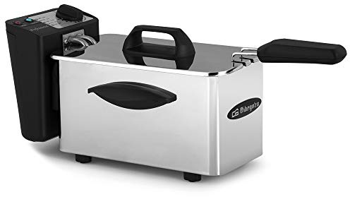 Orbegozo FDR 16 - Professionelle Fritteuse, einstellbares Thermostat, 1,5 l, Leuchtanzeigen, 1500 W