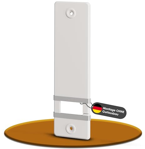 markiso® Rolladengurt Abdeckung ohne Ausbau aus Aluminium [135 mm | 10 Stück] – Einfache Montage ohne Gurtausbau | Gurtwickler Blende für Rolladengurte bis 23 mm | Farbe Weiß Lochabstand 135mm