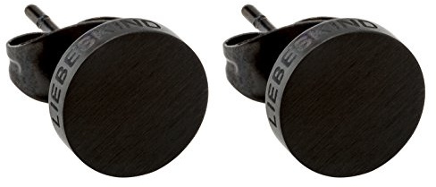 LJ-0067-E-07 LIEBESKIND BERLIN Ohrstecker Größe 7 mm in Edelstahl, IP Black …