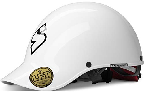 Sweet Protection Strutter Kajakhelm, kohlenstoffverstärkter Paddel-Wassersport-Helm, mit Occigrip und EVA-Futter, glänzendes Weiß, Größe S - M