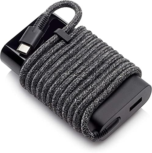 HP 65 W USB-C GaN Laptop-Netzteil, kompatibel mit HP PCs mit USB-C-Anschluss, Schwarz
