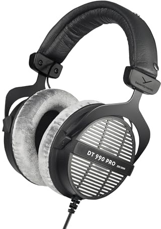 beyerdynamic DT 990 PRO Studio-Kopfhörer, offen, 250 Ohm | Offene Bauweise, präzise Klangwiedergabe, handgefertigt in Deutschland – für Mixing, Mastering und Editing