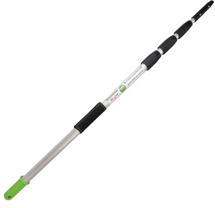 Axis Line Profi Teleskopstange 12 m – Fenster & Solar | Gleitstein-System, 1,4 mm Wandstärke, Metallklick-Verschluss, Grip Protector – Made in Germany