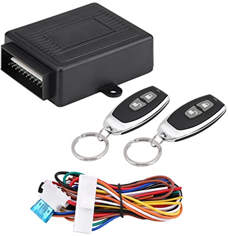 Universal Kfz Zentralverriegelung System, Auto Zentralverriegelung Nachrüsten Kit mit Fernbedienung, Schlüsselloses Zugangssystem für Autotürschloss, 433,92 MHz Reichweite bis 80m