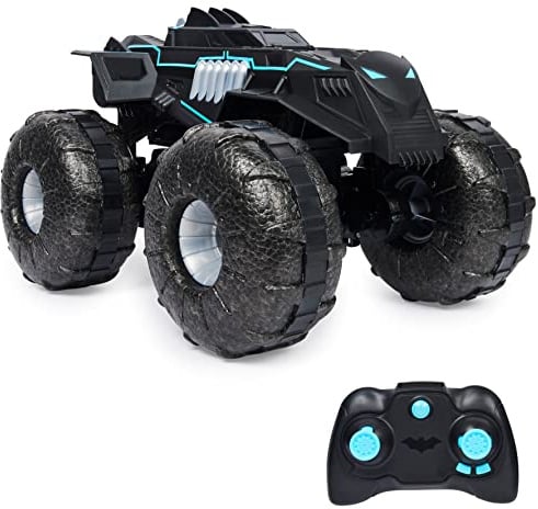DC Batman All-Terrain Batmobile, ferngesteuertes Amphibienfahrzeug für Land und Wasser mit Platz für 1x 10cm Batman-Actionfigur