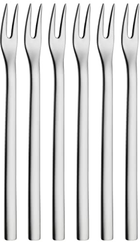 WMF Nuova Bowlegabel Set 6-teilig, Picker 12,5 cm, Cromargan Edelstahl poliert, spülmaschinengeeignet