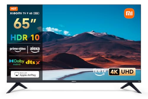 Xiaomi TV F 65 Zoll (165 cm), 4K UHD, Smart TV, Fire OS8, HDR10, L65MB-FAEU | Triple Tuner DVB-C/S/S2/T/T2, 60Hz with 120Hz Game Boost Mode, Voice Control with Alexa