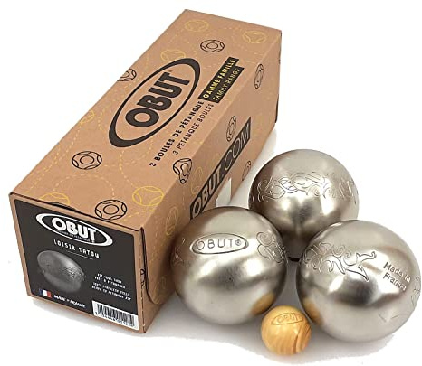 Obut Loisir inox TATOU, jeu de 3 boules