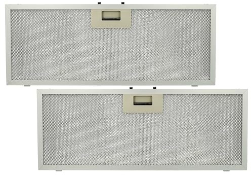 vhbw 2x Filter Metallfettfilter kompatibel mit Elica ELIB 92 K28 SL 3V2L 208018946602 Dunstabzugshaube - 45,9 x 17,7 x 0,85 cm, Metall
