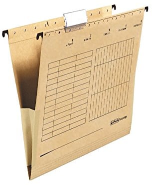 Herlitz 10843373 Hängetasche A4 mit Leinenfröschen (1 Karton)