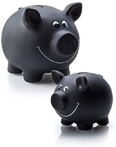 Sparschwein mit Kreide, Höhe 9,5 cm