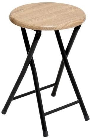 5five - klapphocker mit natürlichem holzeffekt