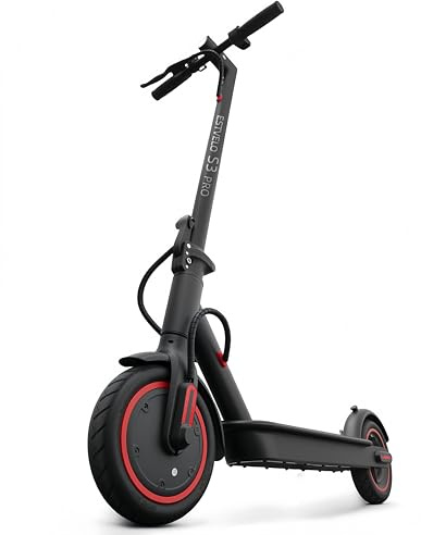 ESTVELO E-Scooter mit Luftreifen, S3 PRO Elektroroller 20km/h - 15% Steigung, 30km Reichweite, 120kg Belastung, Duales Bremssystem, Display, App, E Roller für Erwachsene