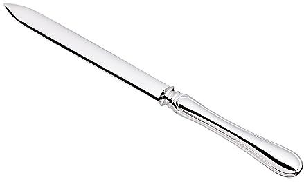 EDZARD Brieföffner Faden (Länge 19 cm) edel versilbert, Briefmesser
