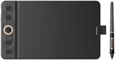 GAOMON WH851 Drahtloses Grafiktablett, Batteriefreier AP519 Digitaler Stift, 8 Programmierbare Drucktasten, Ideal zum Zeichnen, Studieren und Arbeiten (Grau)