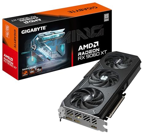 Gigabyte Radeon RX 9060 XT Gaming OC 16G Grafikkarte - 16GB GDDR6, 128bit, PCI-E 5.0, 3320 MHz Kerntakt, 2 x DisplayPort, 1 x HDMI, GV-R9060XTGAMING OC-16GD