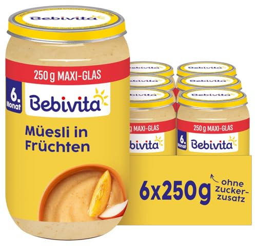 Bebivita Müesli in Früchten, 6er Pack (6x250g)