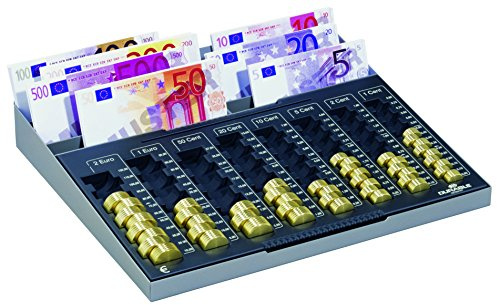 Durable Euroboard XL Zählbrett mit 8 Banknotenfächern, anthrazit, 178157