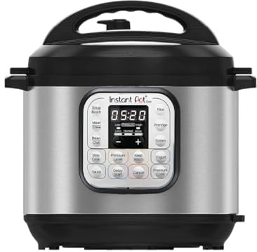 Instant Pot Duo 30 Elektrischer Multikocher 3L, Schnellkochtopf, Reiskocher | Dampfgarer, Schongarer, Sautierpfanne, Speisewärmer, Joghurtbereiter, Anbratfunktion, Warmhaltefunktion, aus Edelstahl Silber