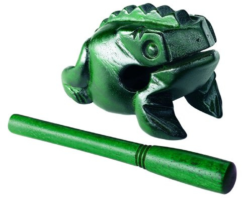 Nino Percussion NINO513GR Holzfrosch Güiro 10,2 cm (4 Zoll) Größe S
