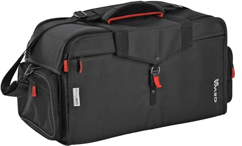 GEWA Prestige SPS Gig Bag/Tasche für 3 Trompeten oder 1 Trompete und 1 Flügelhorn - Cordura 1680 Denier - 20 mm Polsterung mit Fiberglaseinlage - Zubehörtasche - Schultergurt - Schwarz