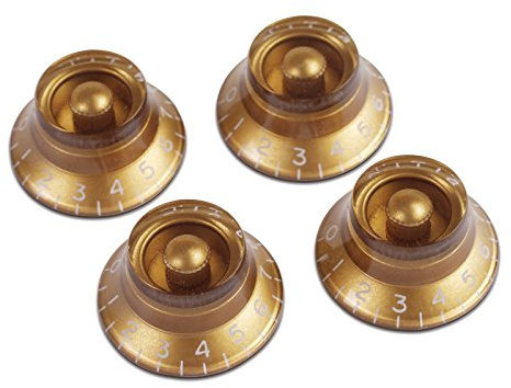 PRHK-020 Top Hat Knobs Gold 4 Pack - Gitarren Ersatzteil
