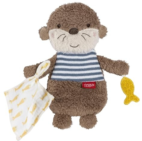 Fehn Knister-Otter Theo – Activity-Rascheltier zum Greifen, Lauschen, Spielen & Geräusche erzeugen - fördert Babys Sinne & Motorik - idealer Begleiter für Babys und Kleinkinder ab Geburt