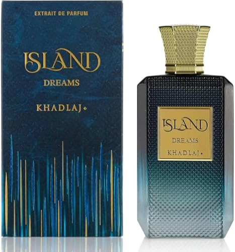 Island Dreams Extrait de Parfum, 100 ml, Khadlaj Parfums, Unisex-Duft, Bergamotte, Ingwer, Bernstein, Moschus