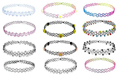 4U Choker-Halskette für Mädchen und Damen (Halskette, Choker, Modeschmuck, Schmuck)