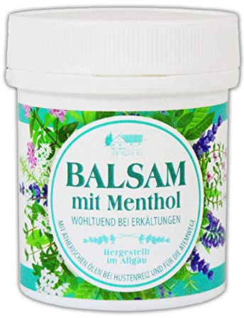 BALSAM mit Menthol 125ml Mentholbalsam wohltuend bei Erkältung Creme Gel Salbe 15