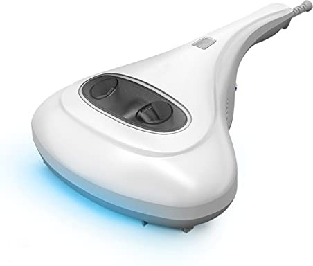 FUVSHU Milben-Handstaubsauger, Matratzenreiniger mit Sterilisation UV-Lampe, Waschbarer HEPA Filter, Leichtes Gewicht, 300W, Mit Kabel