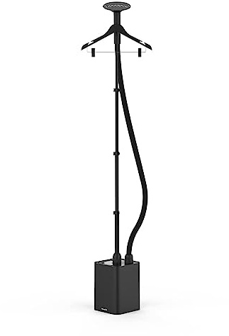 SteamOne Vertikaler Dampfglätter Steamer Schwarz 1900W - 1,8L Tank | Vertikaler Steamer, 1900W, Tank 1,8L, 45min Laufzeit, Dreifacher Wärmeschutzschlauch, Bügel Inklusive, EUKID190B