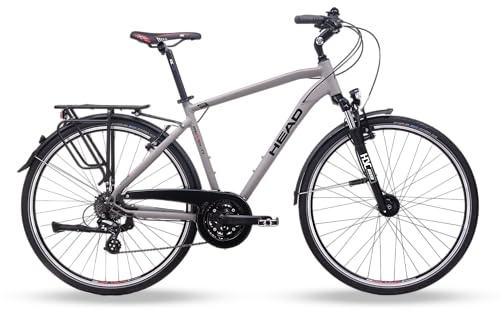 Head Unisex - Adult Revelo 1.0 Trekking Bike, Matt Grey/Red