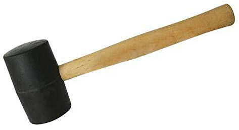 Silverline HA72 Gummihammer, schwarz 454 g