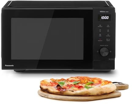 Panasonic NN-GD35QBEPG 29L Grill-Mikrowelle, 1000 W, automatisches Auftauen, Kombinationsgaren, Timer, Schwarz