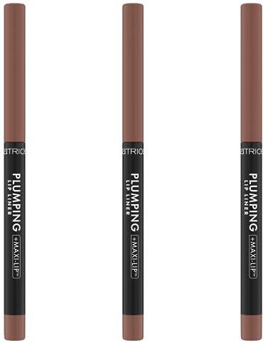 Catrice Plumping Lip Liner, Nr. 069, Braun, feuchtigkeitsspendend, langanhaltend, mattierend, farbintensiv, matt, vegan, wasserfest, ohne Parfüm, ohne Alkohol, 3er Pack (3x0.35g)