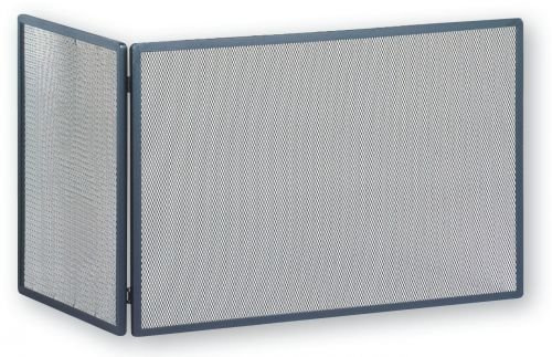 FIREFIX 125/8NO Funkenschutzgitter mit Gittergeflecht, Stahl schwarz, 750 x 450 x 500 mm (B x Flügeltiefe x H)
