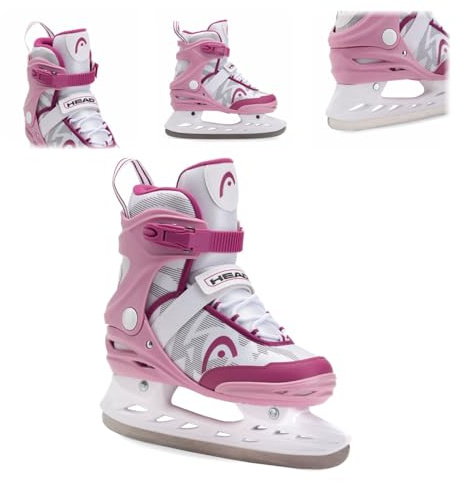 Head Icebreaker Freizeit-Schlittschuhe Damen – rostfreie Stahlkufen, Pink | Für Anfänger und Fortgeschrittene, Schnallen und Klettverschlüsse, steifer Schaft, Norm EN 15638:2009