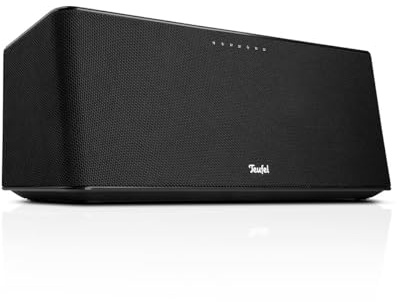 Teufel Motiv® Home All-In-One Smart Speaker mit WLAN Musikstreaming & akku | Kabelloser Tragbarer Bluetooth Lautsprecher, Airplay 2, Chromecast, Kraftvoller Multiroom Speaker - schwarz