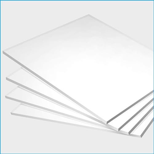 nattmann Acrylglas - XT - PMMA - Acrylplatte & Acrylscheibe 2-10 mm - Klare & Transparente Kunststoffplatte - für Hobby & Bastler - 6 mm, 300 x 300 mm